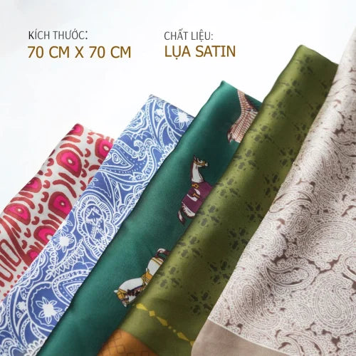 Khăn turban lụa satin