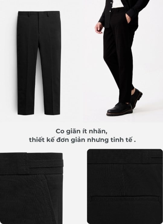 Quần tây không có sắt
