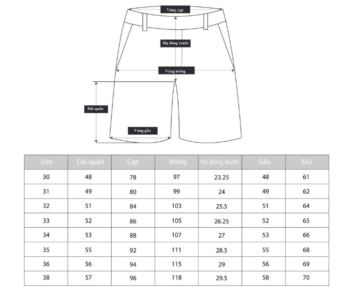 Quần short basic